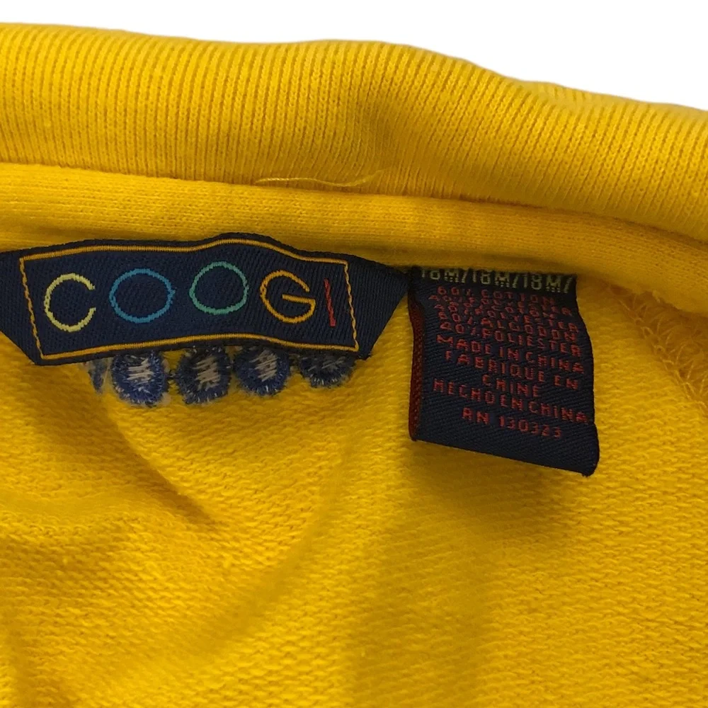 Coogi Yellow & Blue Sport Lightweight Jacket size 18 months - Picture 2 of 7